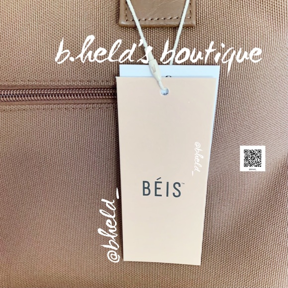BÉIS The Mini Weekender in Maple Brown Brand New NWT - Picture 2 of 16